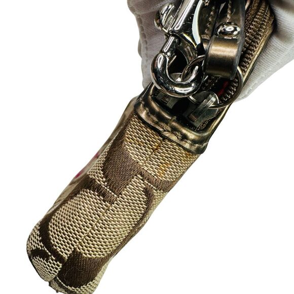 Vintage COACH Poppy Embroidered Signature Wristlet - 8” x 4.5” - Picture 8 of 8